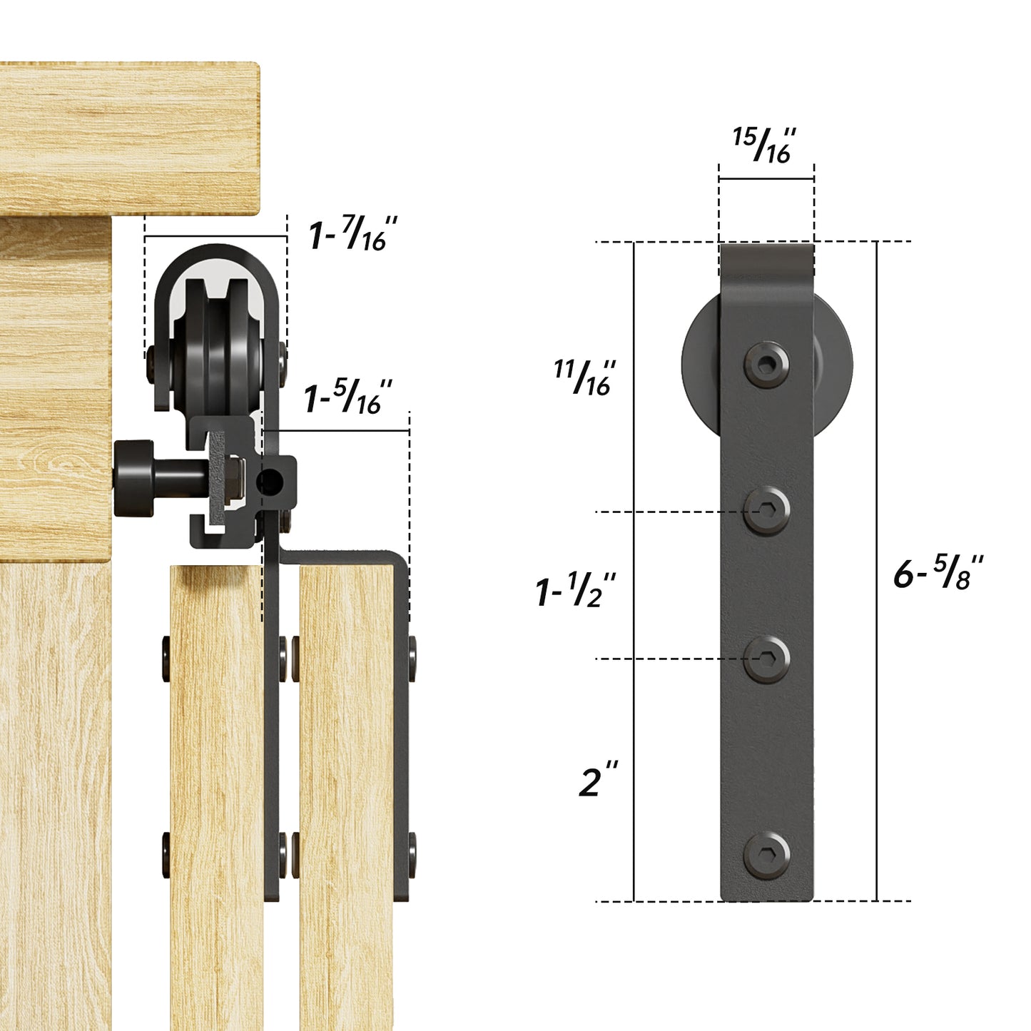 8FT Cabinet Bypass Mini Sliding Barn Door Hardware Kit for 4 Doors, Super Mini Closet Door Track Set, Apply for Storage Window TV Stand Closet (No Cabinet)