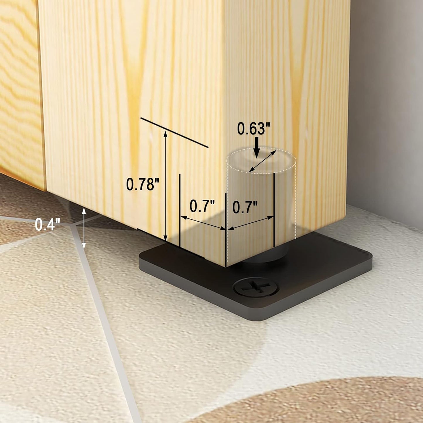 48" Bi-Folding Sliding Barn Door Hardware Kit, 4FT Bi Fold Barn Door Hardware Kit for 2 Doors, Max Door Width 22", Smoothly and Quietly, Easy to Install, No Door Panel, Black