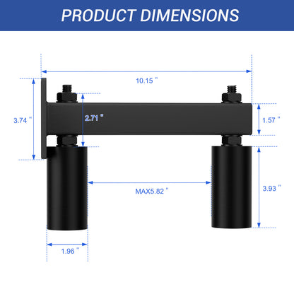 Adjustable Slide Gate Guide Roller,Heavy Duty 3" Thickening Sliding Gate Support Assembly, Iron Gate Guide Wheel Pulley, Adjustable Up to 4" for Sliding Rolling Gates