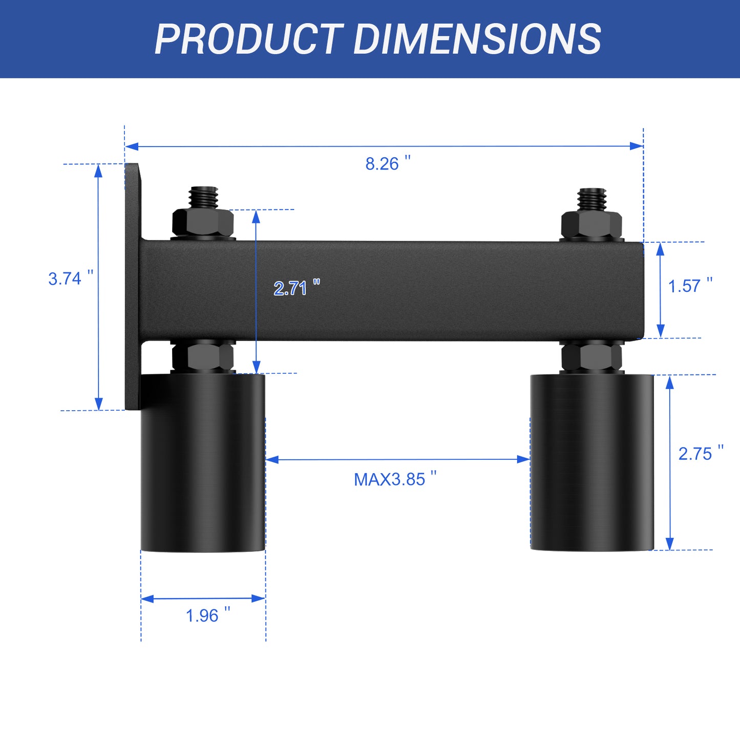 Adjustable Slide Gate Guide Roller,Heavy Duty 3" Thickening Sliding Gate Support Assembly, Iron Gate Guide Wheel Pulley, Adjustable Up to 4" for Sliding Rolling Gates