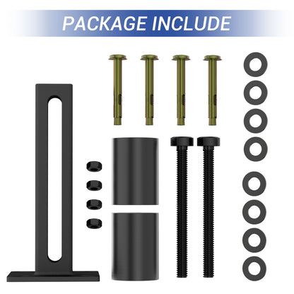 Adjustable Slide Gate Guide Roller,Heavy Duty 3" Thickening Sliding Gate Support Assembly, Iron Gate Guide Wheel Pulley, Adjustable Up to 4" for Sliding Rolling Gates