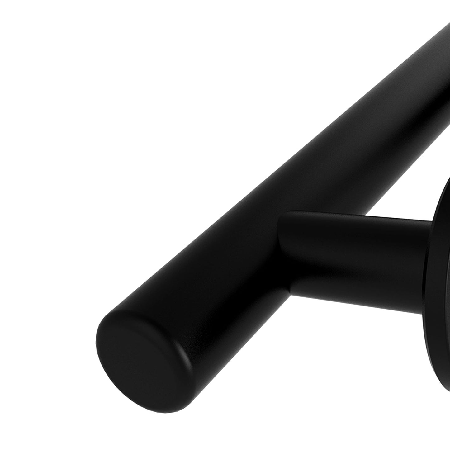 Modern 9.5" Sliding Barn Door Pull Handle with Flush Hardware Set Rustic Design Black Powder Coated Finish, Anti-Rust, Heavy Duty Both Side Handles Design