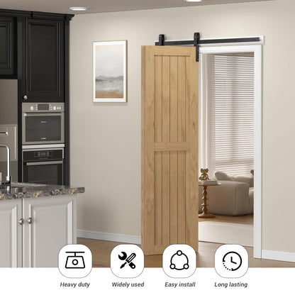 24" Bi-Folding Sliding Barn Door Hardware Kit, 2FT Heavy Duty Track Roller Kit for 2 Doors Side Mounted,Smoothly and Quietly,Easy to Install,No Door Panel,Black