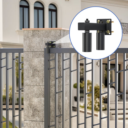 Adjustable Slide Gate Guide Roller,Heavy Duty 3" Thickening Sliding Gate Support Assembly, Iron Gate Guide Wheel Pulley, Adjustable Up to 4" for Sliding Rolling Gates