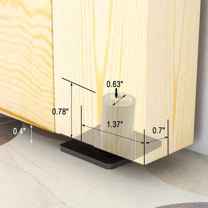 TOIMIOTOIM 48" Bi-Folding Sliding Barn Door Hardware Kit, 4FT Bi Fold Barn Door Hardware Kit for 4 Doors,Max Door Width 11",Smoothly and Quietly,Easy to Install,No Door Panel,Black