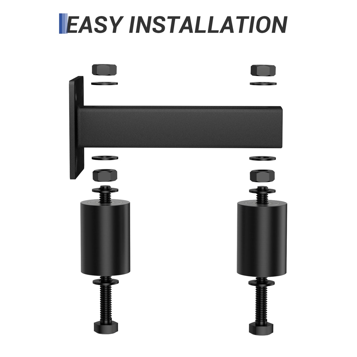 Adjustable Slide Gate Guide Roller,Heavy Duty 3" Thickening Sliding Gate Support Assembly, Iron Gate Guide Wheel Pulley, Adjustable Up to 4" for Sliding Rolling Gates