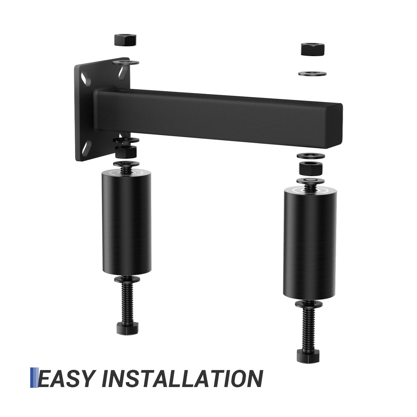 Adjustable Slide Gate Guide Roller,Heavy Duty 3" Thickening Sliding Gate Support Assembly, Iron Gate Guide Wheel Pulley, Adjustable Up to 4" for Sliding Rolling Gates